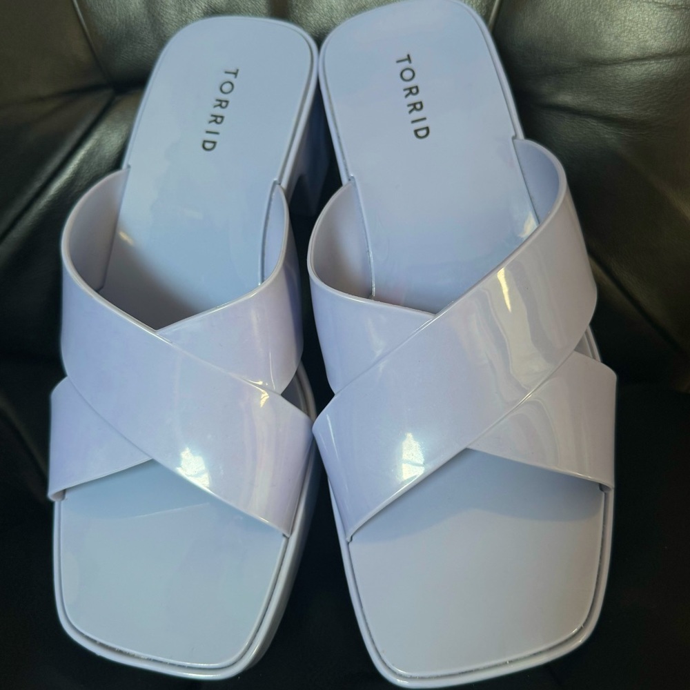 Women's Torrid Jelly Criss Cross Heel Sandal